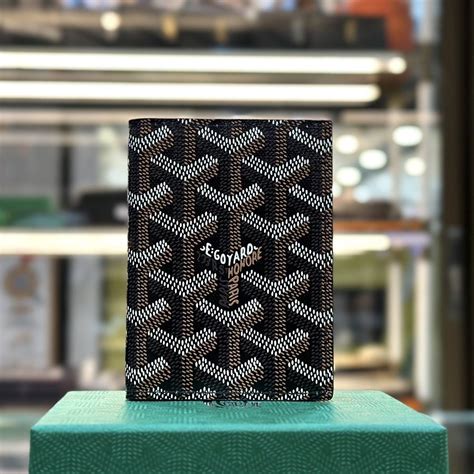 black goyard card holder|goyard saint marc card holder.